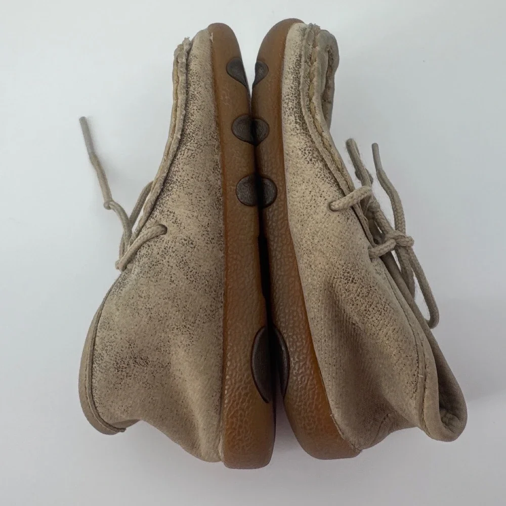 Twisted X Driving Moc Kids Chukka Size 8M Tan Leather Lace Up Shoes YDM0005
